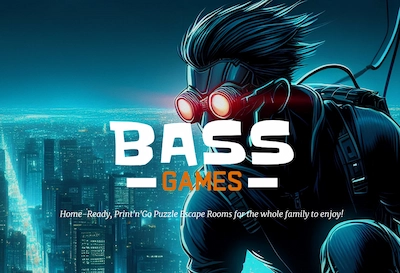 E-commerce website for BassGames digital escape rooms, built with SEO-friendly design by BastionTech