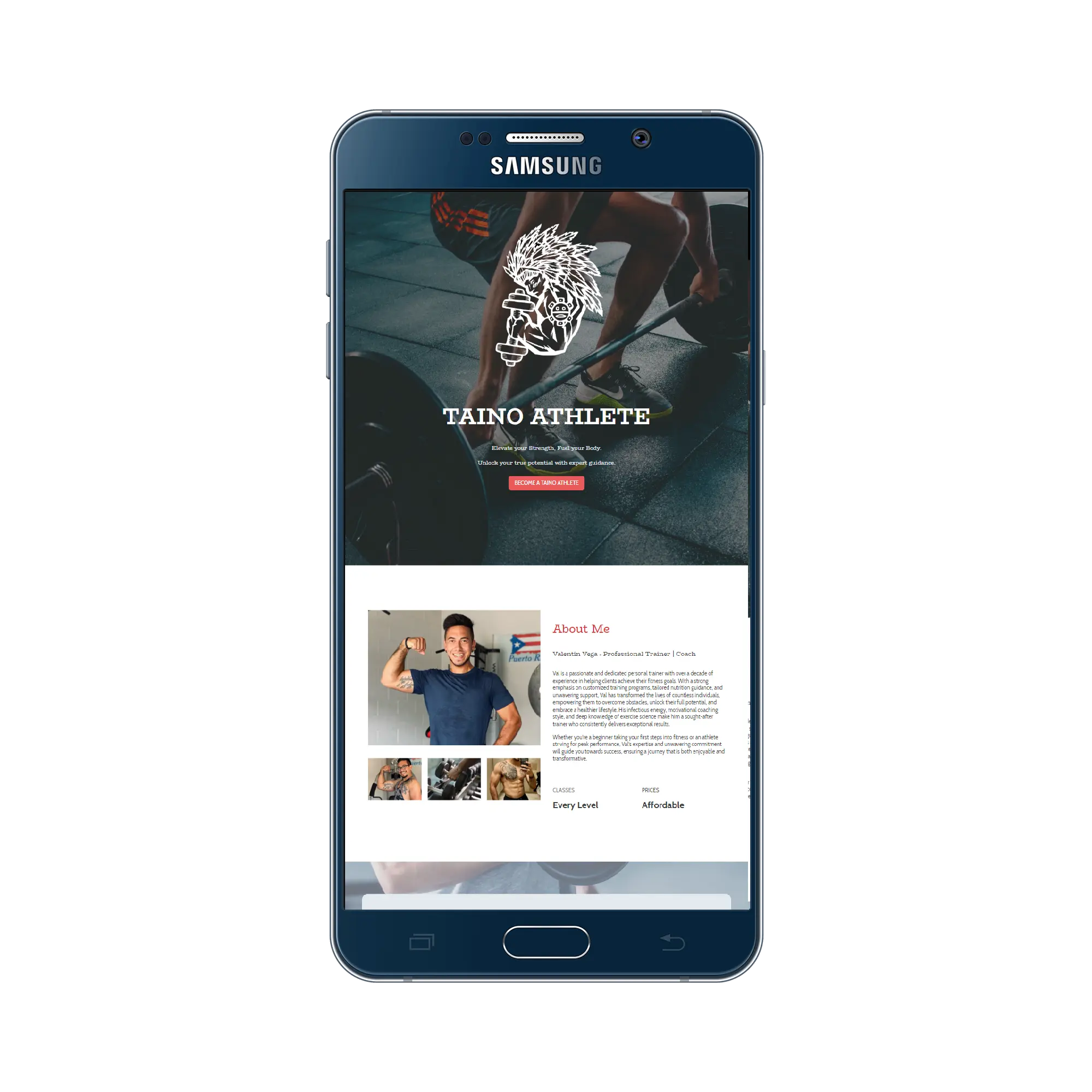 Taino Athlete mockup
